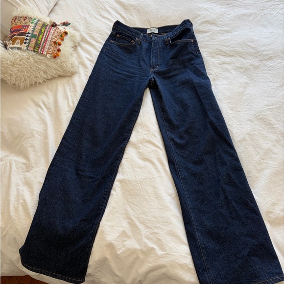 AGOLDE Harper Relaxed Straight Jeans in Dark Indigo 27 - Picture 6 of 8